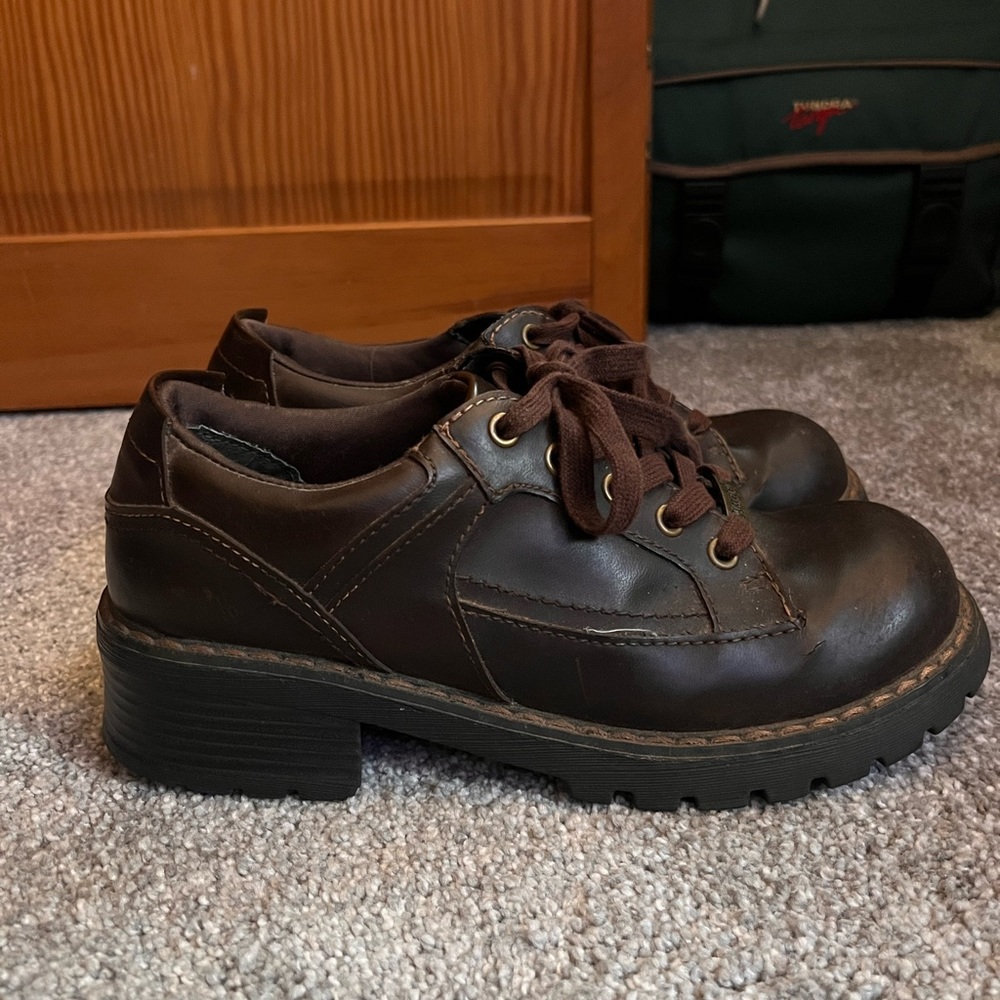 Mudd platform loafers y2k